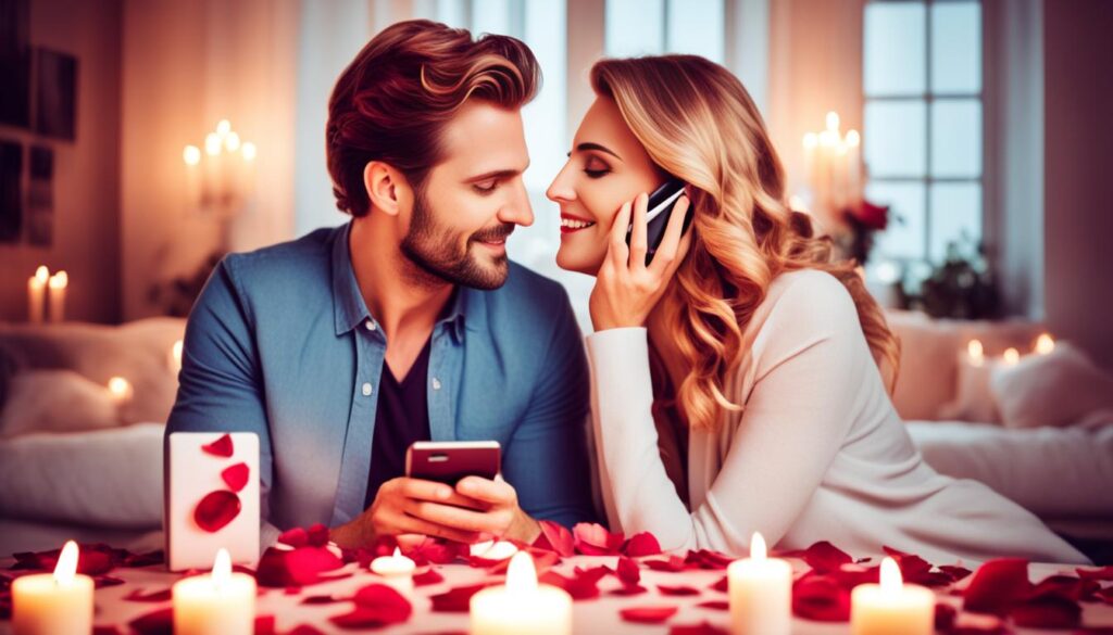 Romantischer Telefonsex zwischen Partnern